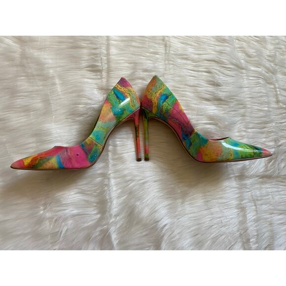 New Women's Steve Madden Tie Dye 4.5" High Heels- Size 6 - Picture 2 of 14